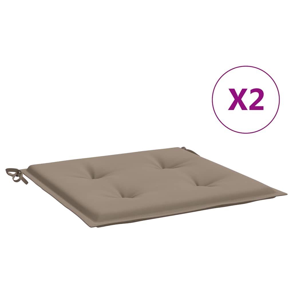 Almofadões p/ cadeiras jardim 2 pcs oxford cinza-acastanhado