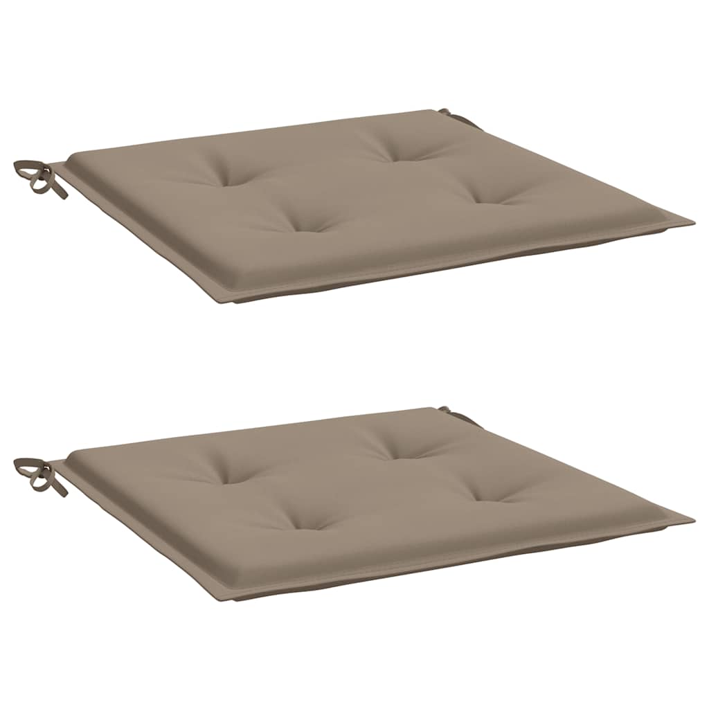 Almofadões p/ cadeiras jardim 2 pcs oxford cinza-acastanhado