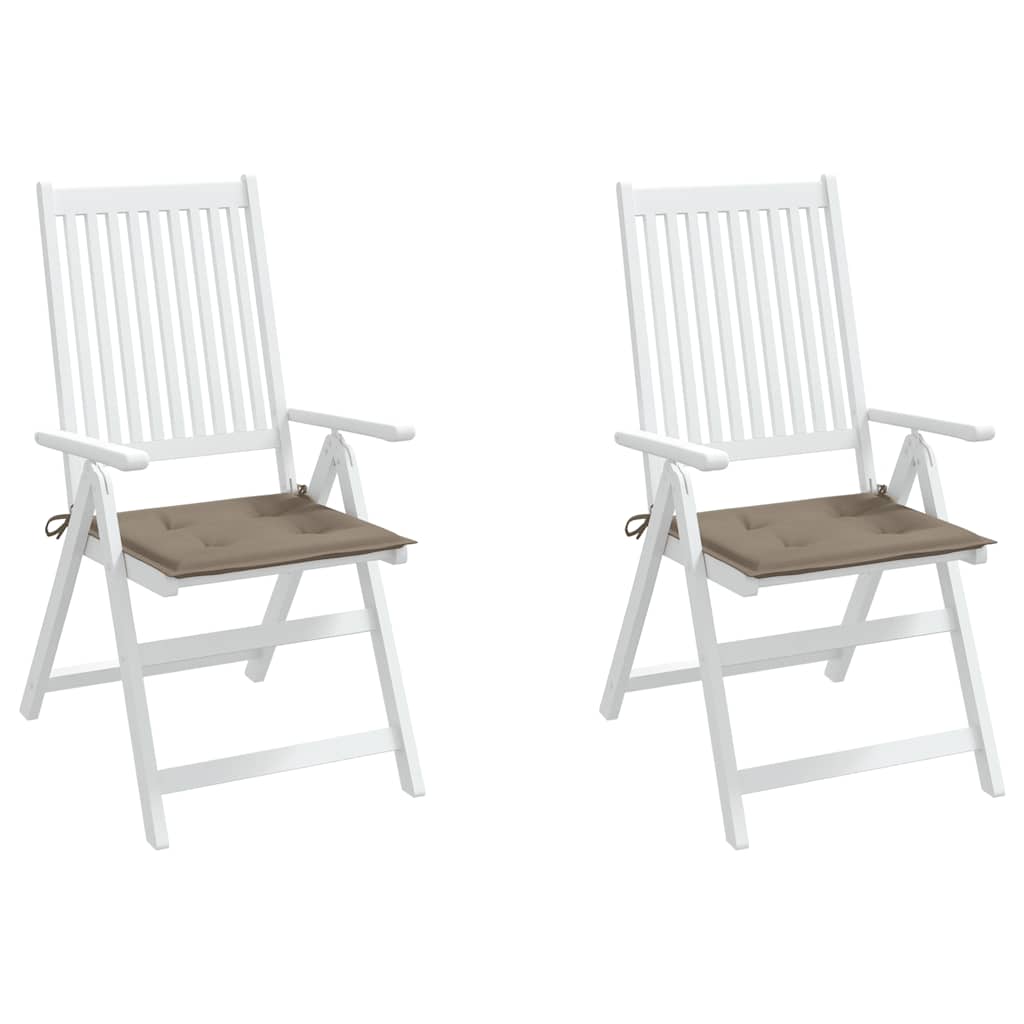 Almofadões p/ cadeiras jardim 2 pcs oxford cinza-acastanhado