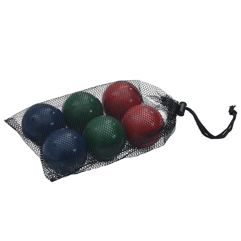 Conjunto bolas de boccia 8 pcs c/ saco transporte pinho maciço
