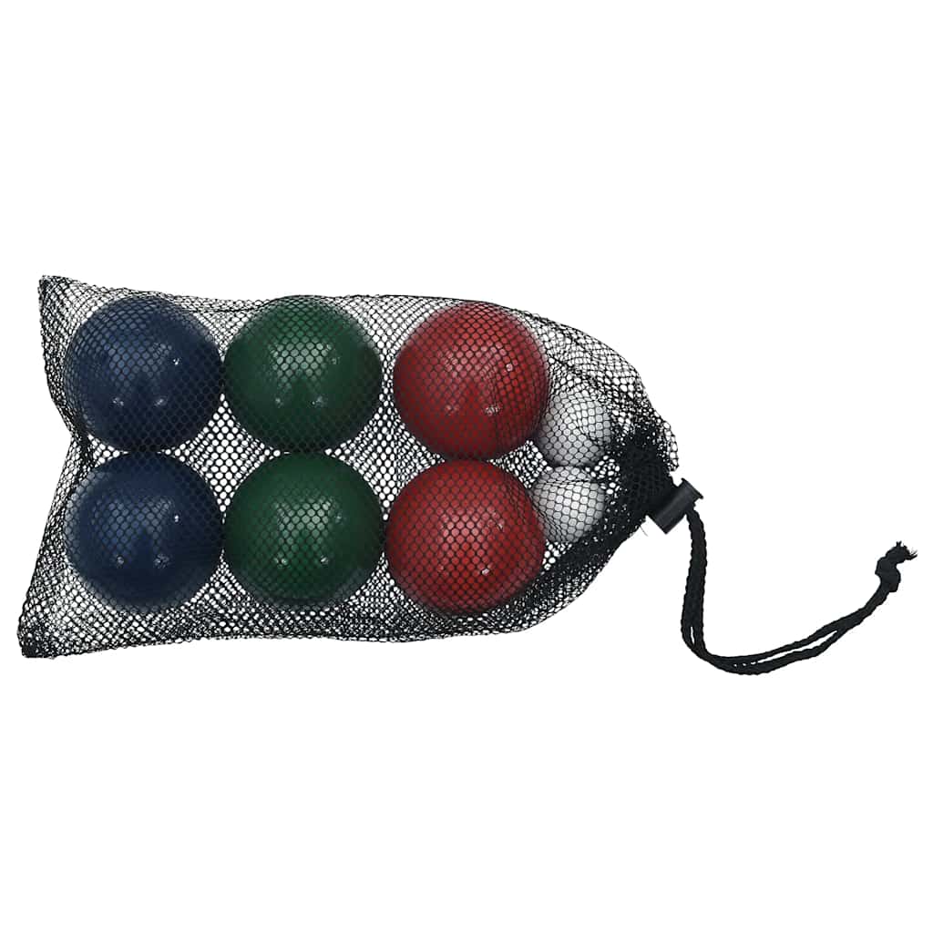 Conjunto bolas de boccia 8 pcs c/ saco transporte pinho maciço