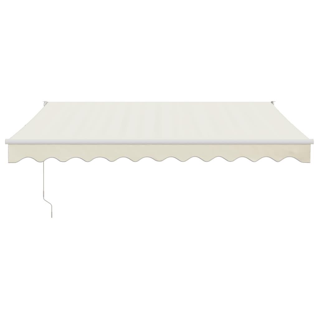 Toldo retrátil 3,5x2,5 m tecido e alumínio cor creme