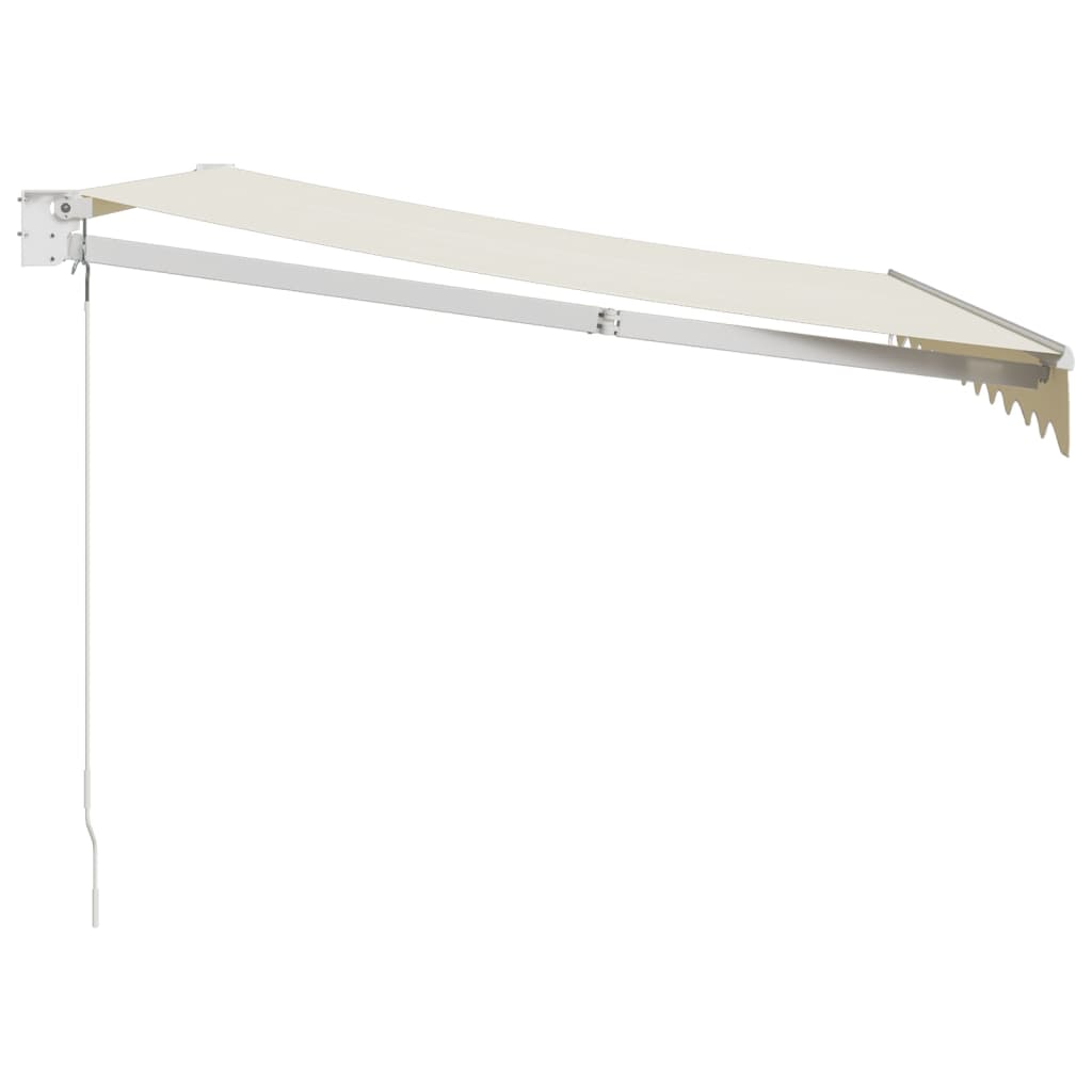 Toldo retrátil 3,5x2,5 m tecido e alumínio cor creme