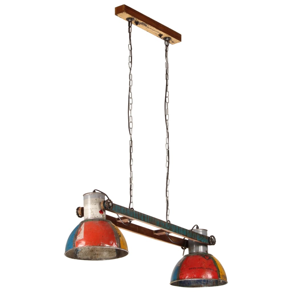 Candeeiro suspenso industrial 25w 111 cm e27 multicor