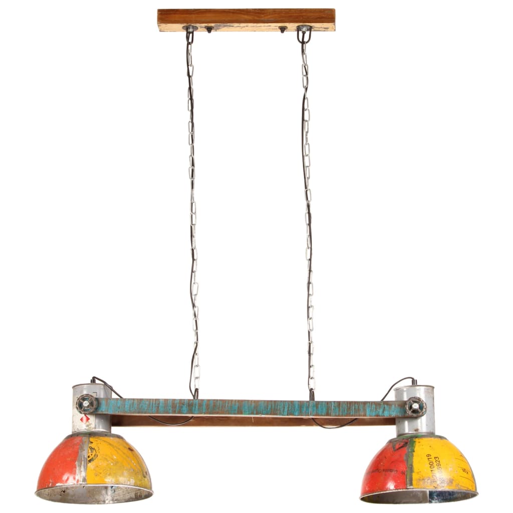 Candeeiro suspenso industrial 25w 111 cm e27 multicor