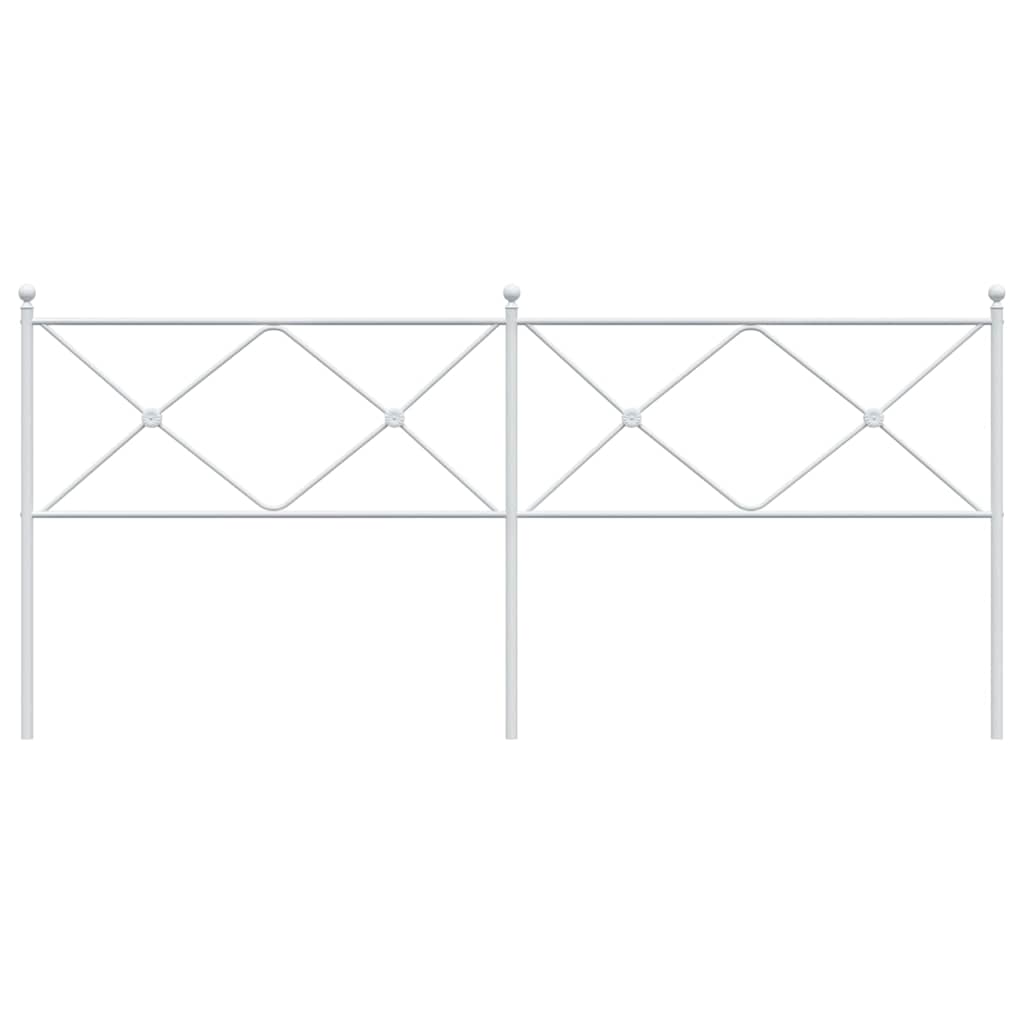 Cabeceira de substituição 200 cm metal branco