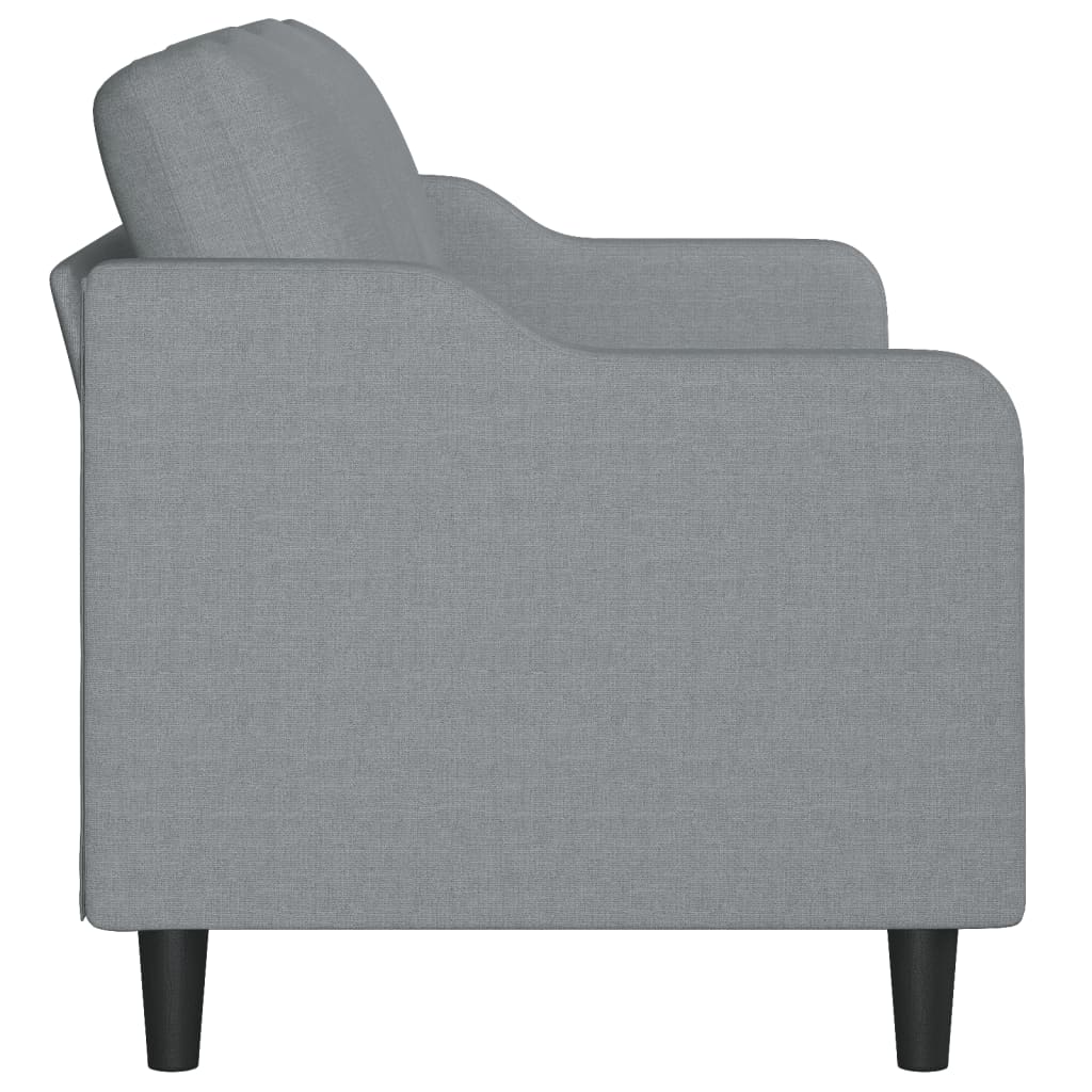 Sofá de 3 lugares 180 cm tecido cinza-claro