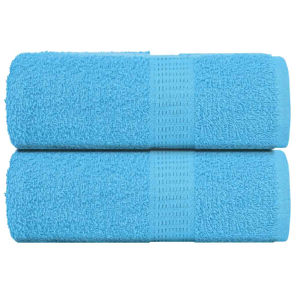 Toalhas de rosto frogn 2 peças turquesa 30x30 cm 360 g/m²