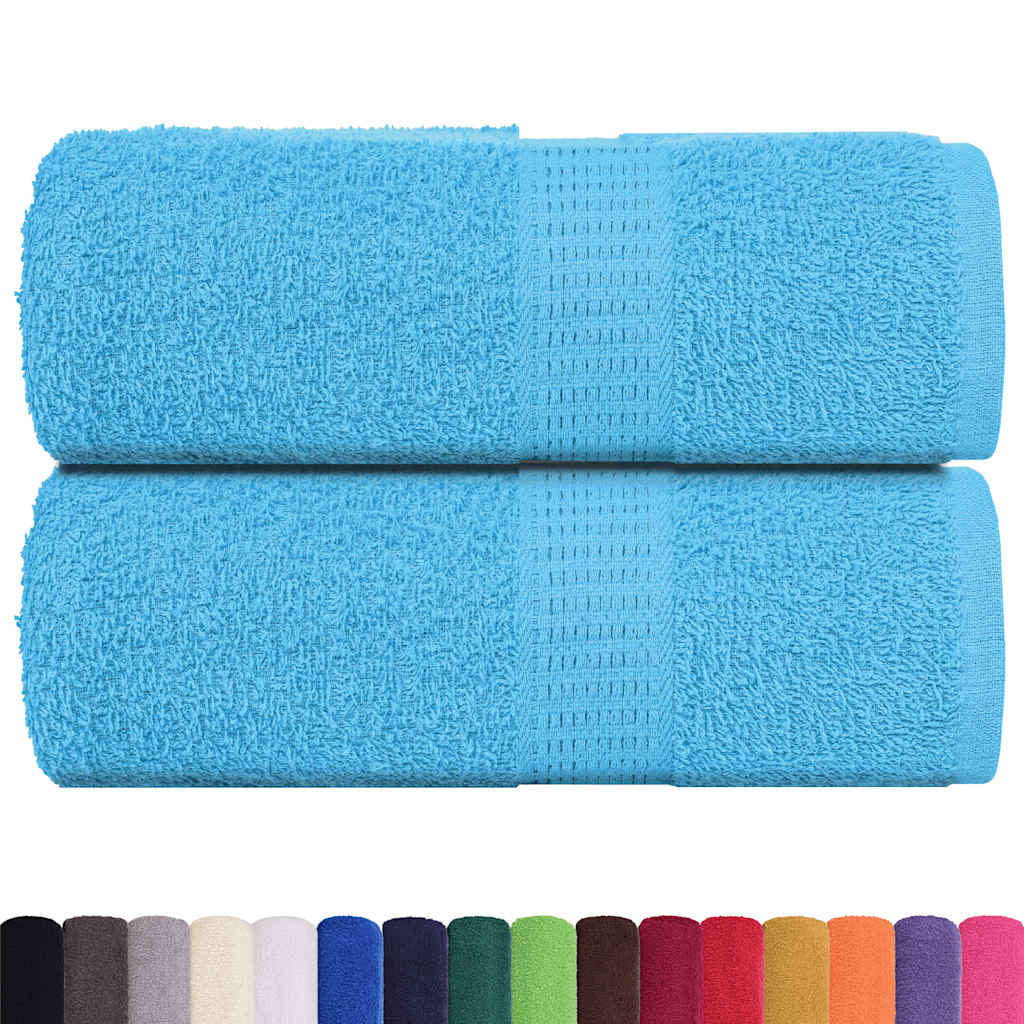Toalhas de rosto frogn 2 peças turquesa 30x30 cm 360 g/m²
