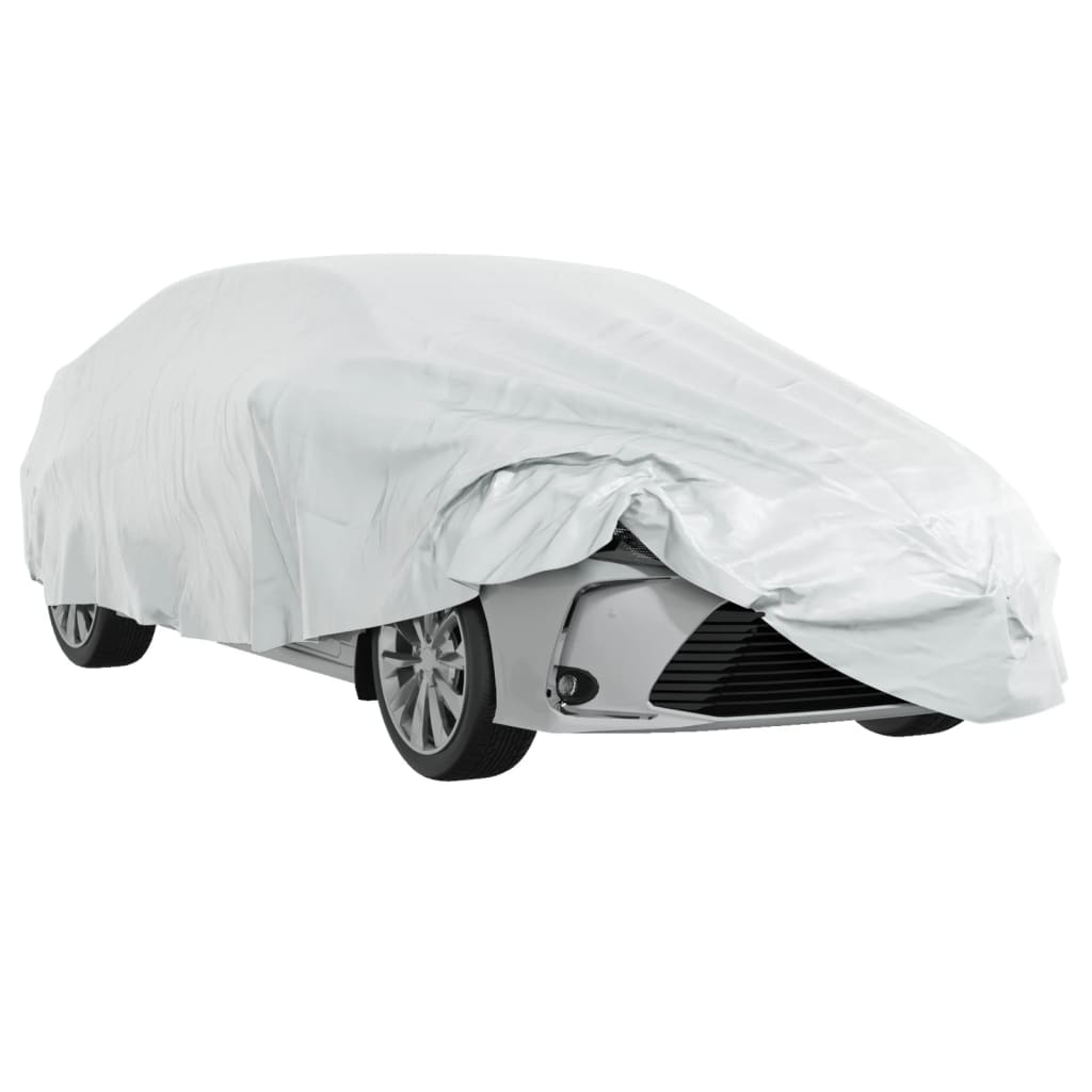 Cobertura de carro p/ sedan com cintas de fivela xxl prateado