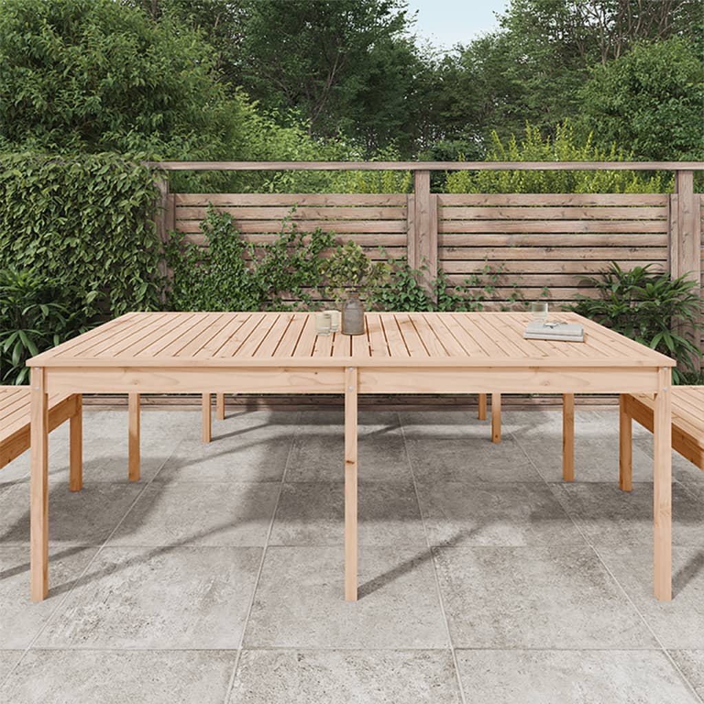 Mesa de jardim 203,5x100x76 cm madeira de pinho maciça