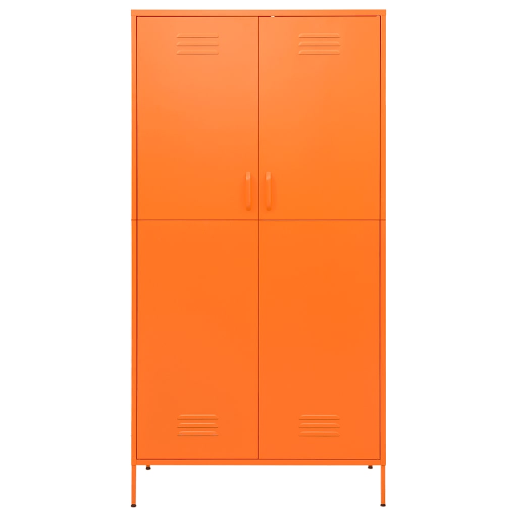 Roupeiro 90x50x180 cm aço laranja