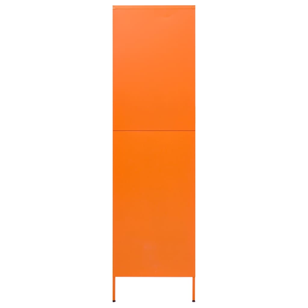 Roupeiro 90x50x180 cm aço laranja