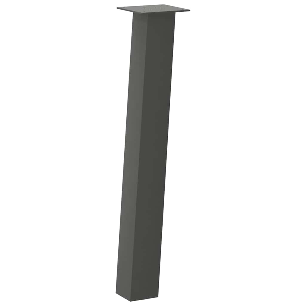 Pés de mesa de console 4 peças antracite 72 cm aço