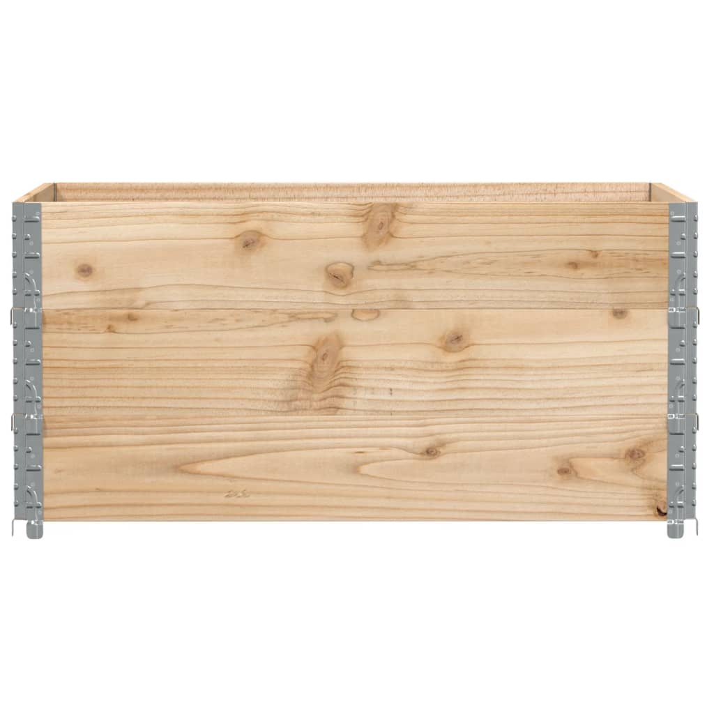 Colares para paletes 3 pcs 120x80 cm madeira de pinho maciça
