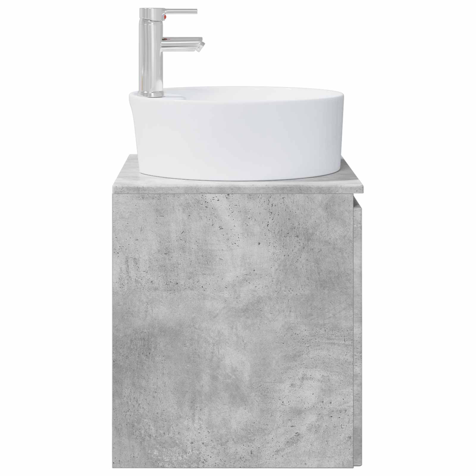 Vaidade com pia suspensa cinzento cimento 49,5 x 44,5 x 65 cm
