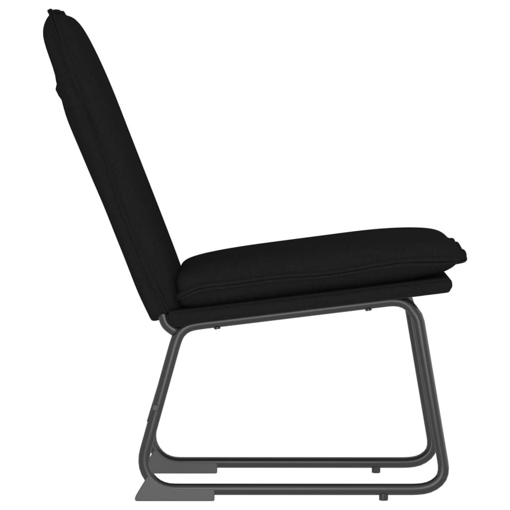Cadeira lounge 52x75x76 cm tecido preto