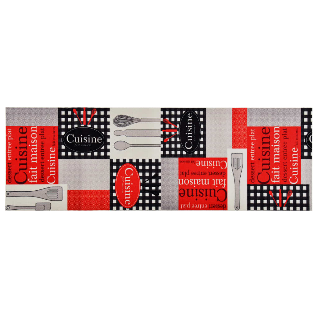 Tapete de cozinha lavável com design cuisine 45x150 cm