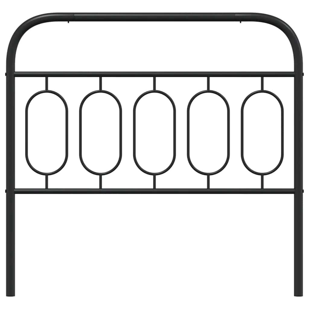Cabeceira de substituição 100 cm metal preto