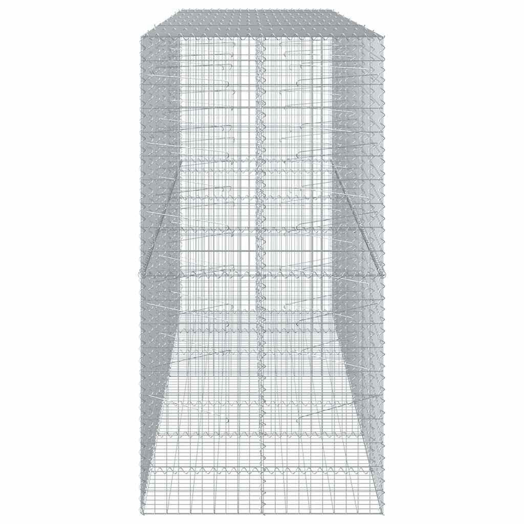 Cesto gabião com cobertura 350x100x200 cm ferro galvanizado
