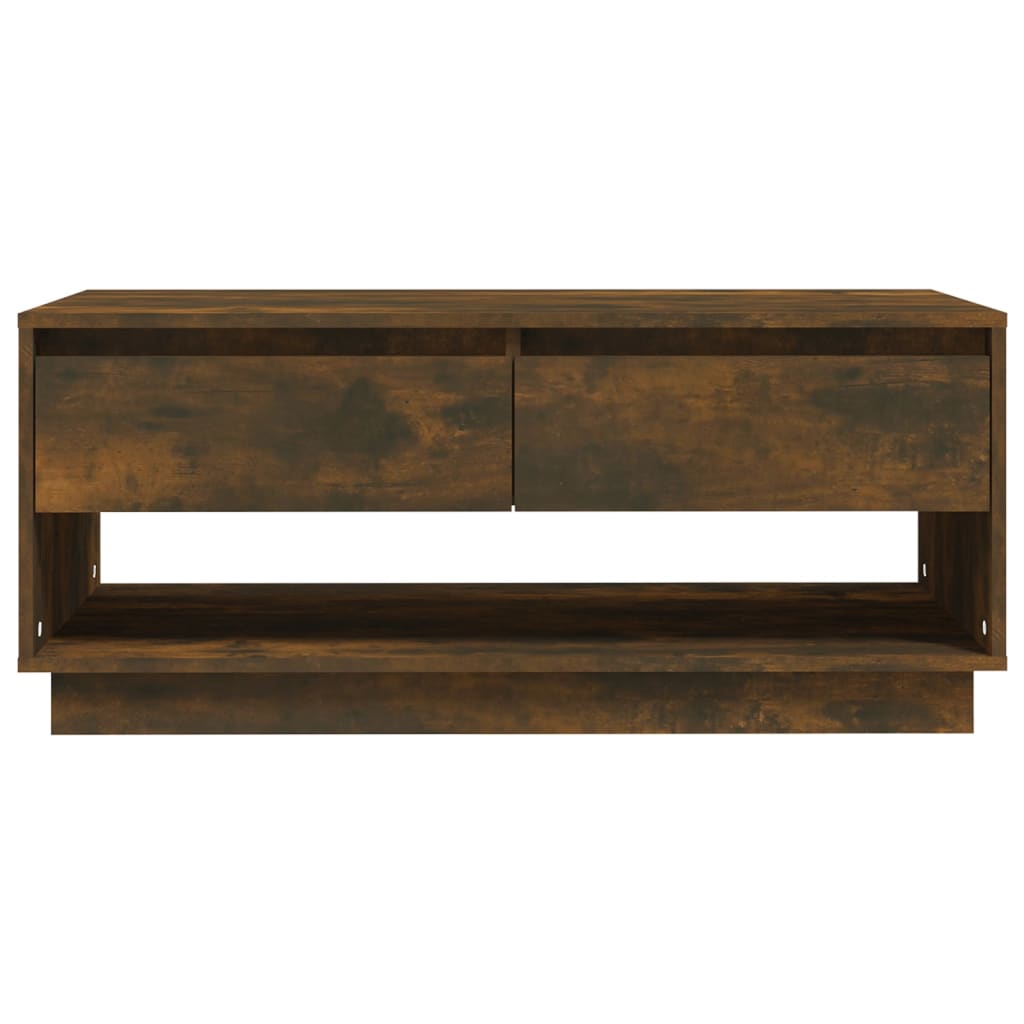 Mesa de centro 102,5x55x44 cm derivados madeira carvalho fumado