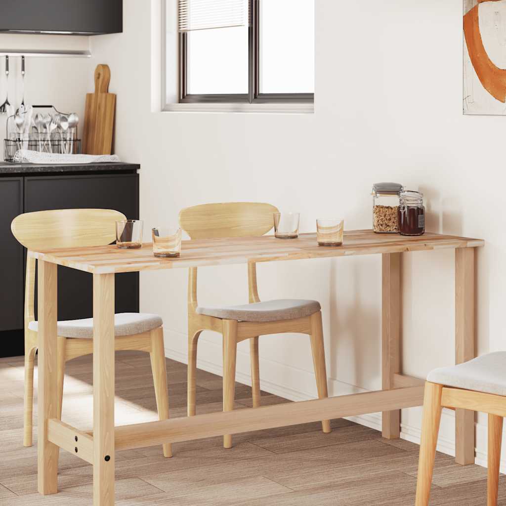 Tampo de mesa retangular 160x50x2 cm madeira de acácia maciça