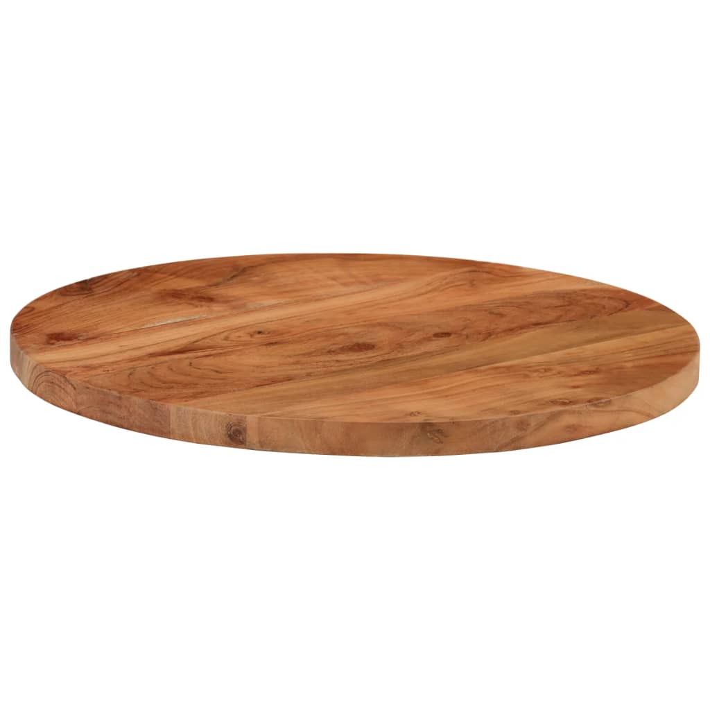 Tampo de mesa redondo ø50x2,5 cm madeira de acácia maciça