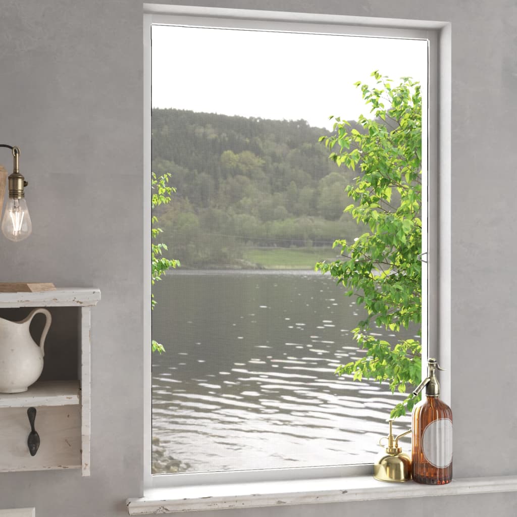 Tela anti-insetos para janelas 80x120 cm branco