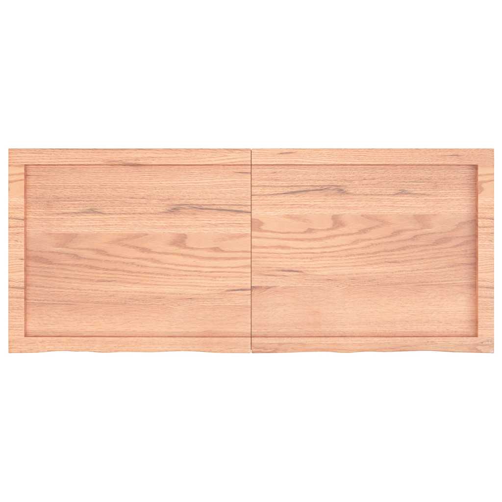 Prateleira de parede 120x50x(2-6) cm carvalho tratado castanho