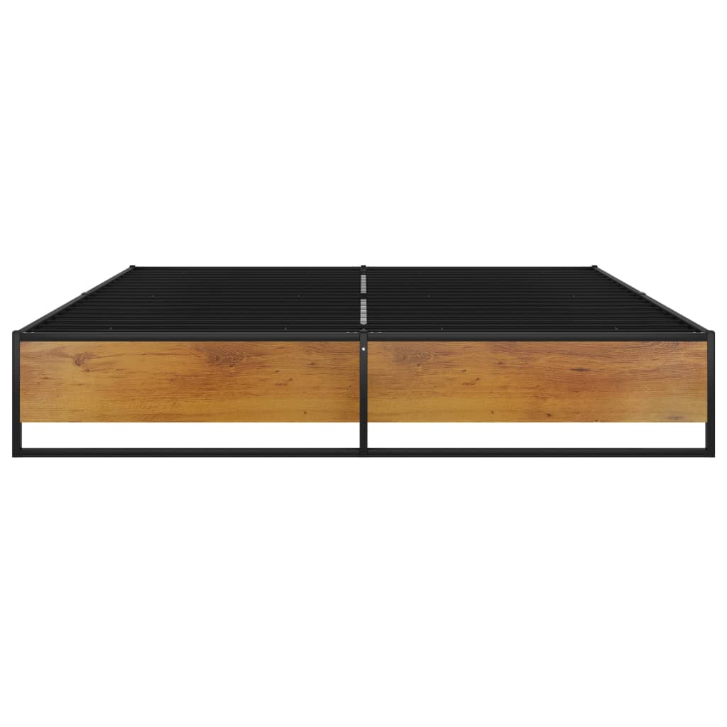 Estrutura de cama 180x200 cm metal preto