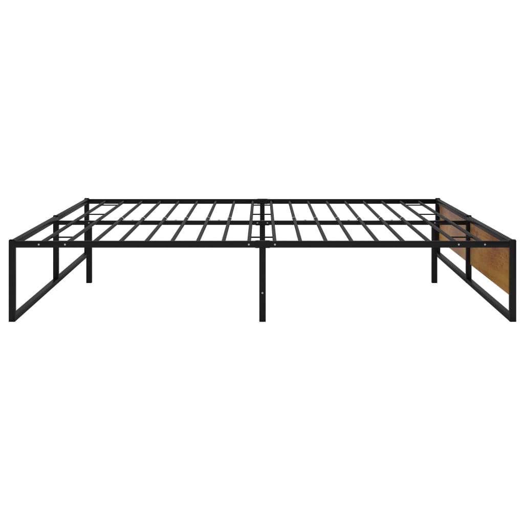 Estrutura de cama 180x200 cm metal preto
