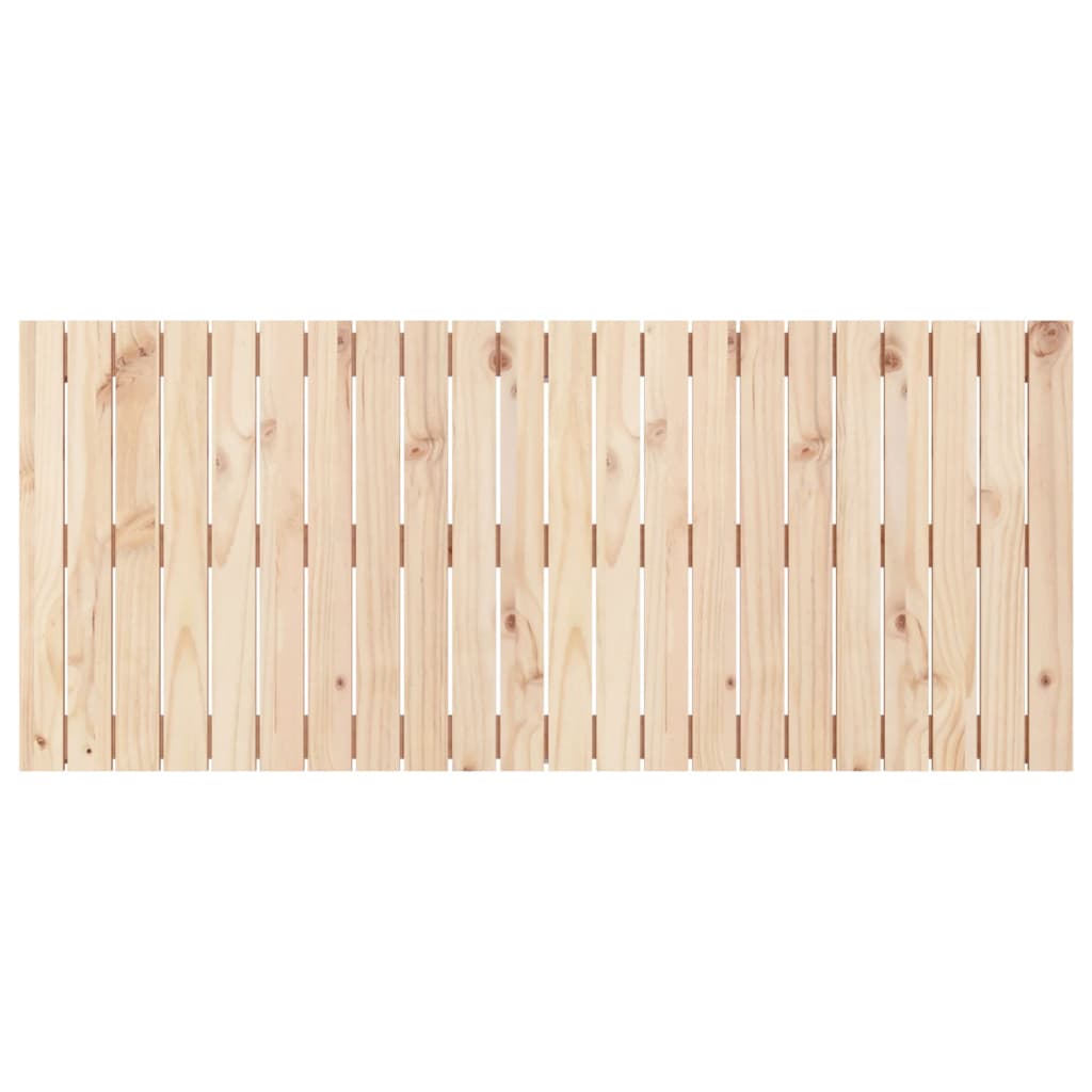 Cabeceira de parede 140x3x60 cm madeira de pinho maciça