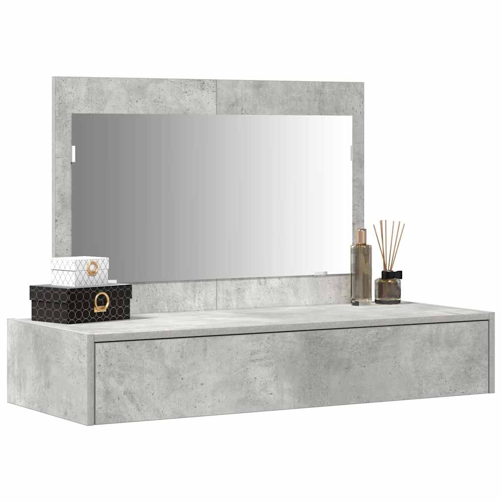 Mesa de vestir cinzeto 100 x 40 x 70 cm derivados de madeira