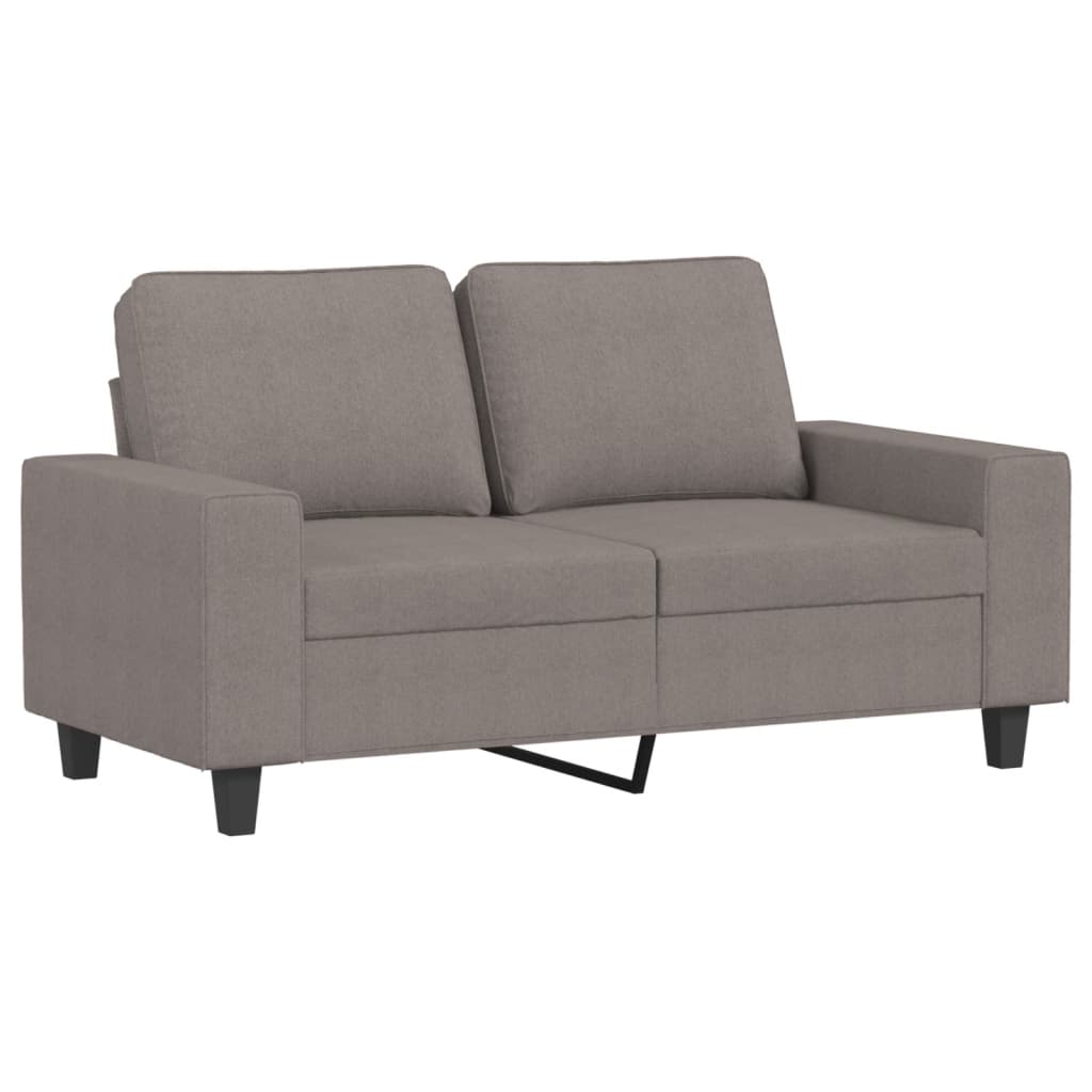4 Pcs conjunto de sofás tecido cinzento-acastanhado