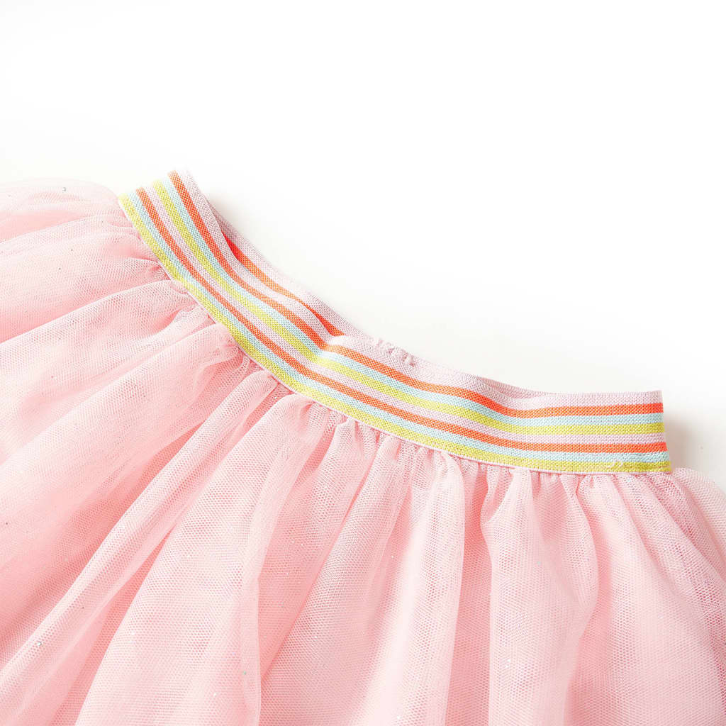 Saia de tule para criança rosa-claro 104