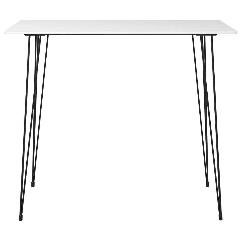 7 Pcs conjunto de bar branco e cinzento