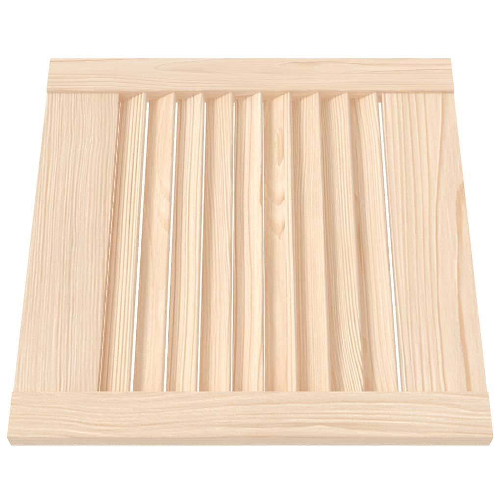 Portas de armário 4 pcs com design de persiana pinho maciço