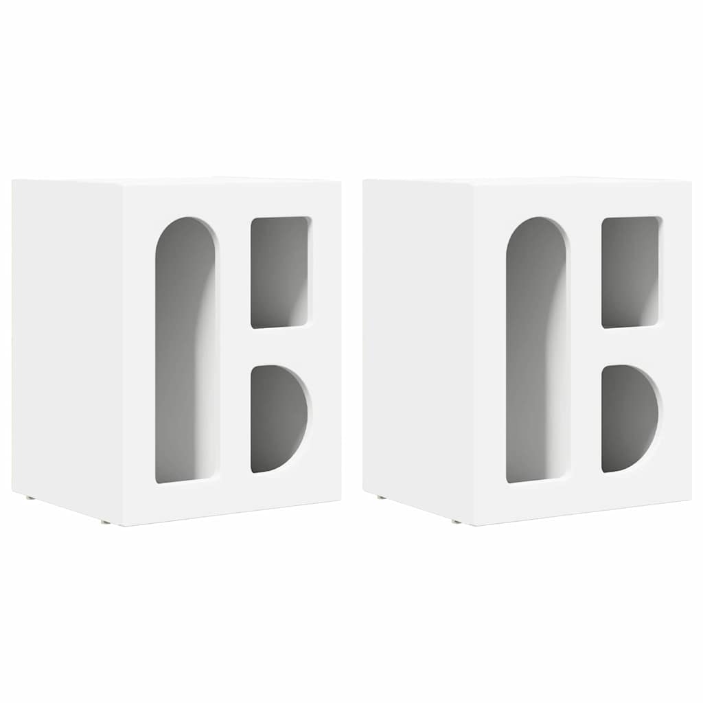 Mesa-de-cabeceira elst 2 unid. branco 40 x 35 x 50 cm