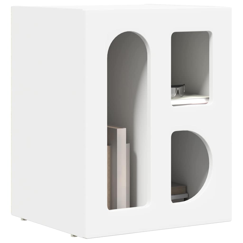 Mesa-de-cabeceira elst 2 unid. branco 40 x 35 x 50 cm