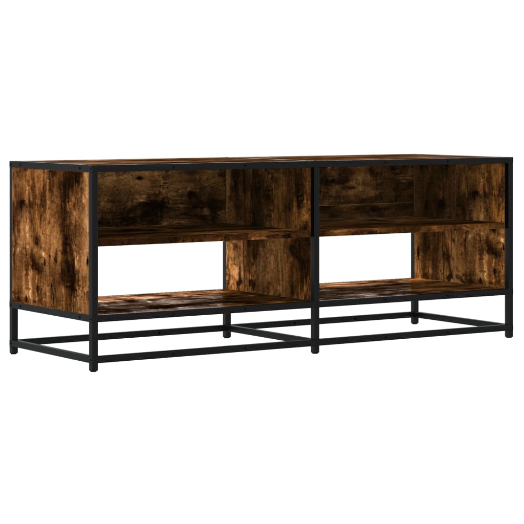 Móvel TV 120,5x40x46 cm derivados madeira/metal carvalho fumado