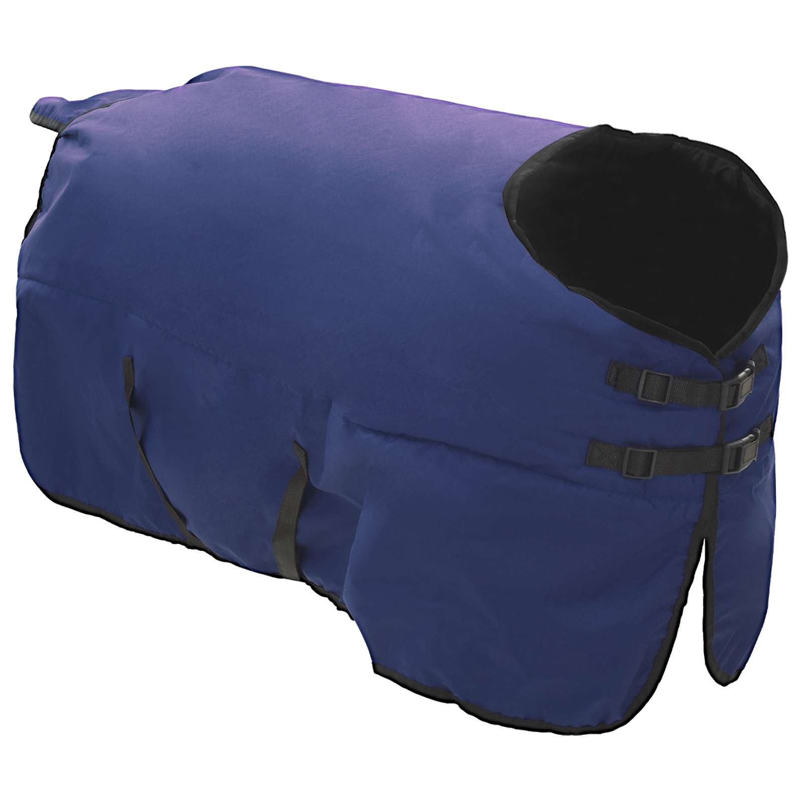 Cobertor de cavalo verde escuro e preto 145 cm poliéster