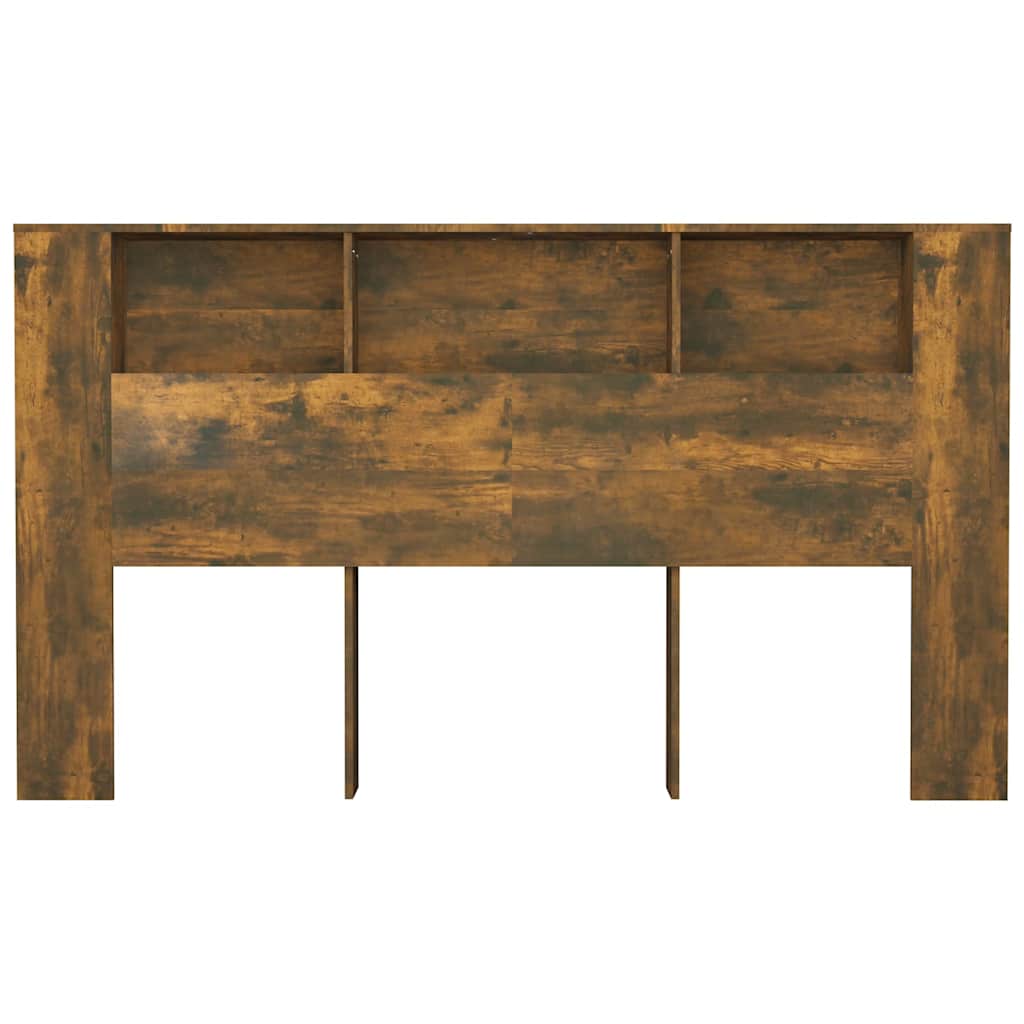Armário de cabeceira 180x18,5x104,5 cm cor carvalho fumado