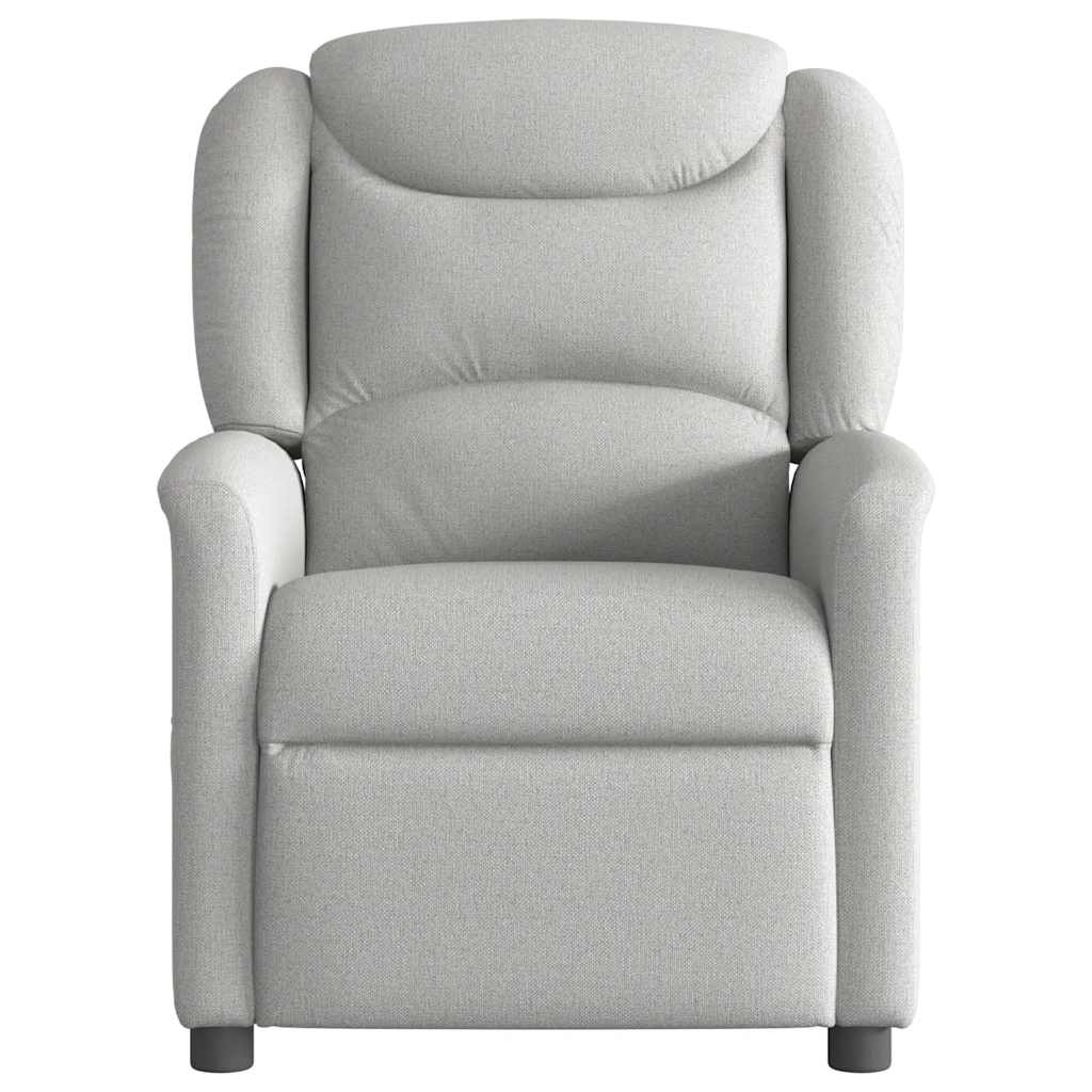 Cadeira de massagem reclinável tecido cinzento