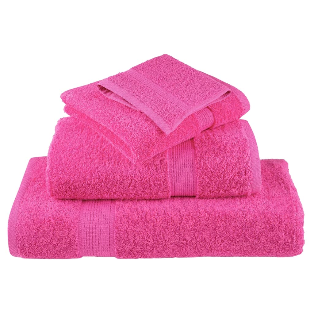 Toalhas premium solund 10 pcs 100x200 cm 600 gsm rosa