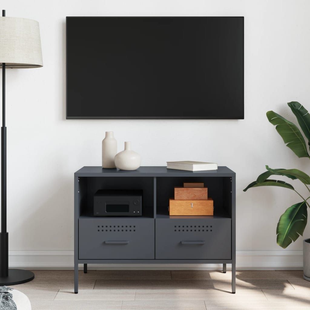 Móvel de TV 68x39x50,5 cm aço antracite