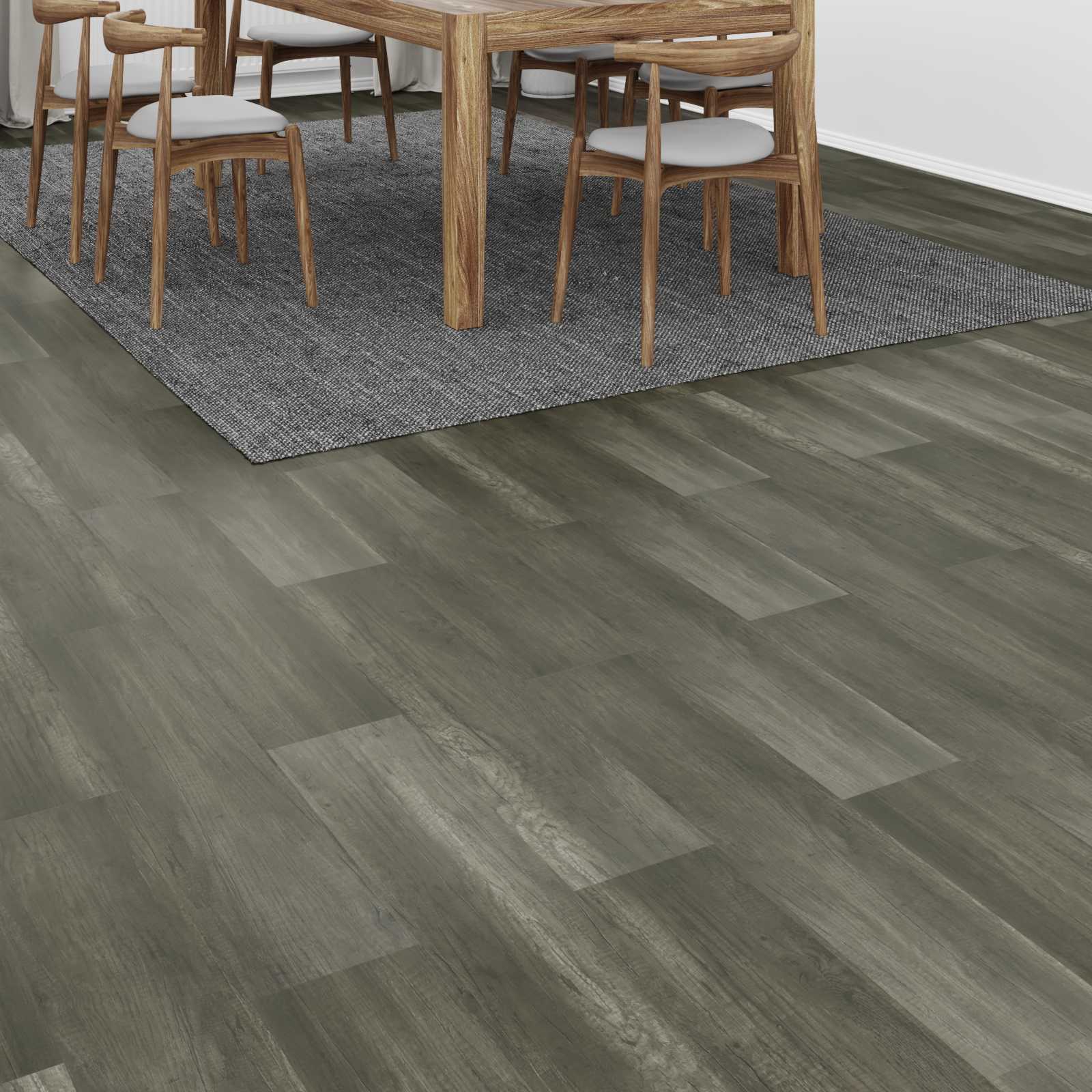 Piso laminado cinza envelhecido 101 x 20 x 0,8 cm 5 unid.