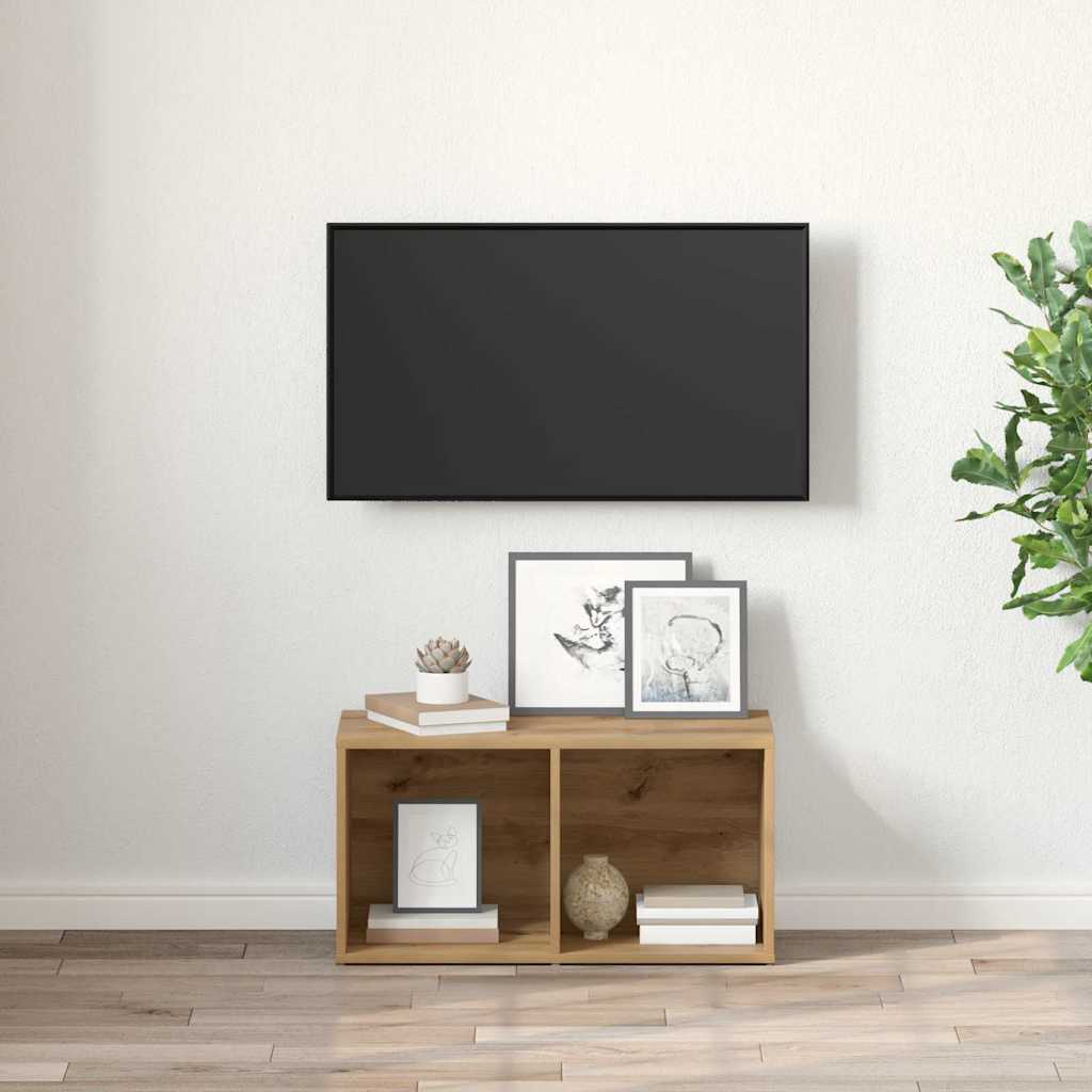 Conjunto de móvel de TV 72 x 35 x 37 cm castanho