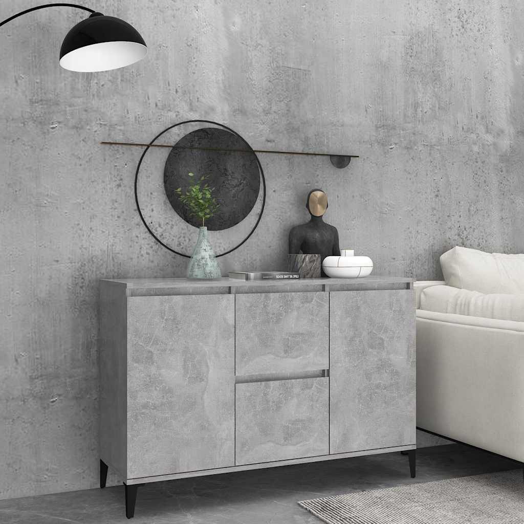 Aparador 102x35x70 cm derivados de madeira cinza cimento