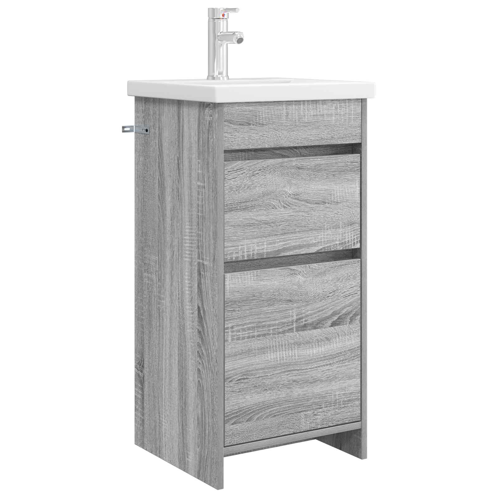 Gabinete de banheiro com pia sonoma cinzento 42 x 40 x 84,5 cm