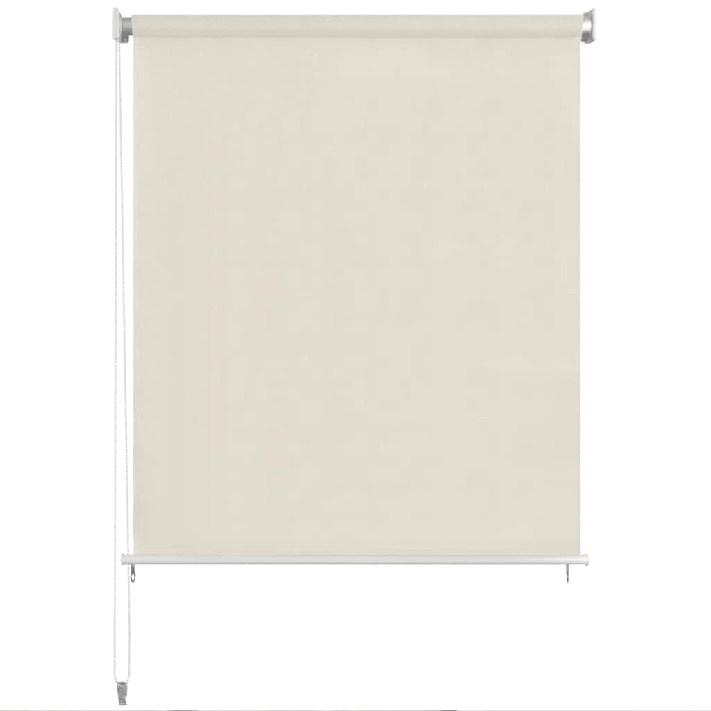 Estore de rolo para exterior 185 (l) x 140 (a) cm creme